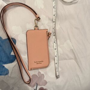 NWT Kate Spade Pink leather lanyard wallet cameron
warmvellum (265)